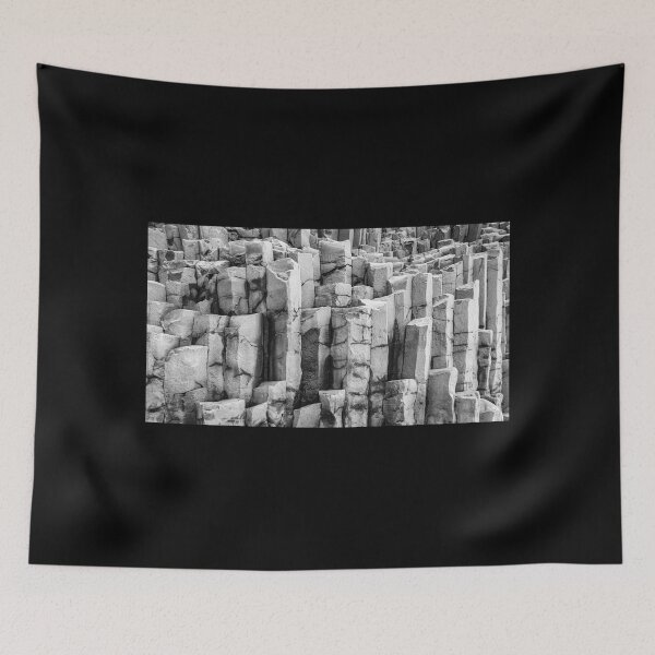 Item preview, Basalt Columns in black and white designed and sold by Lyl Dil Creations.