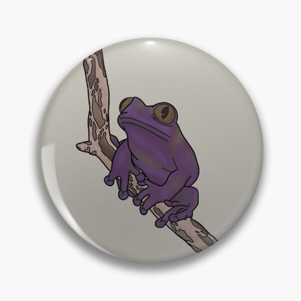 Item preview, Purple Frog on Stick  designed and sold by Rachel Holder.