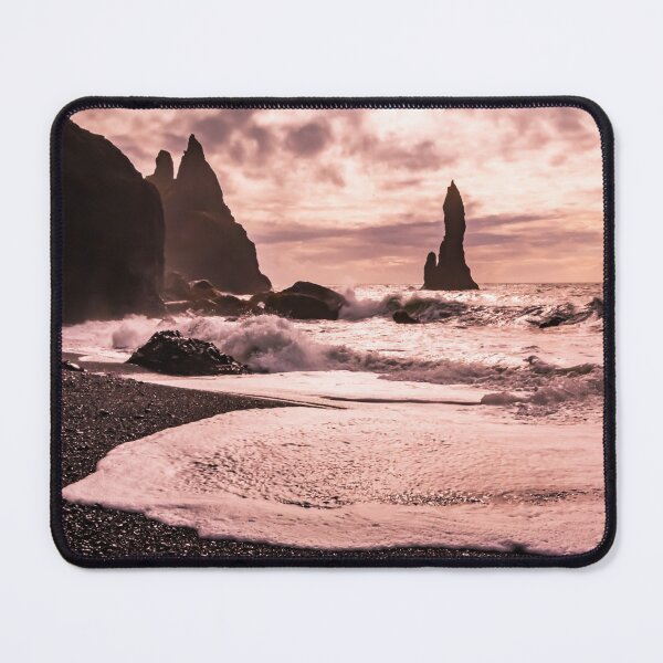 Item preview, Sunset on the Reynisfjara Black Sand Beach, Iceland designed and sold by Lyl Dil Creations.