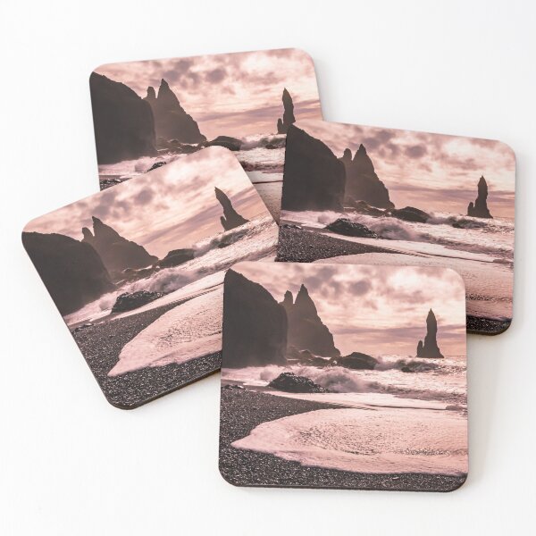 Item preview, Sunset on the Reynisfjara Black Sand Beach, Iceland designed and sold by Lyl Dil Creations.