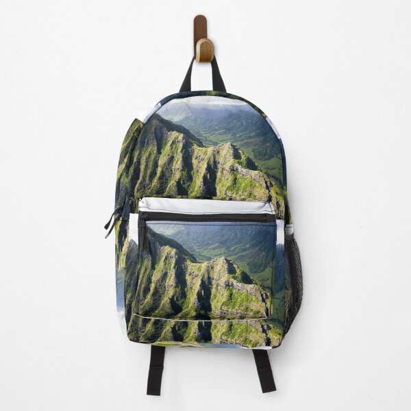 Item preview, Aerial view of peaks and valleys, Hawaii designed and sold by OrcaNature.