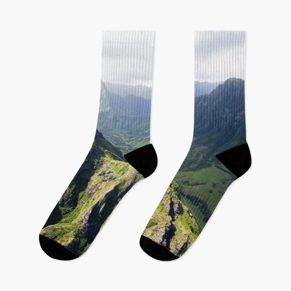 Item preview, Aerial view of peaks and valleys, Hawaii designed and sold by OrcaNature.