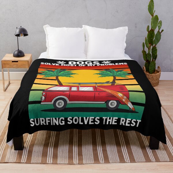 Item preview, Dogs Solve Most of My Problems Surfing Solves the Rest designed and sold by JollyKRogers.