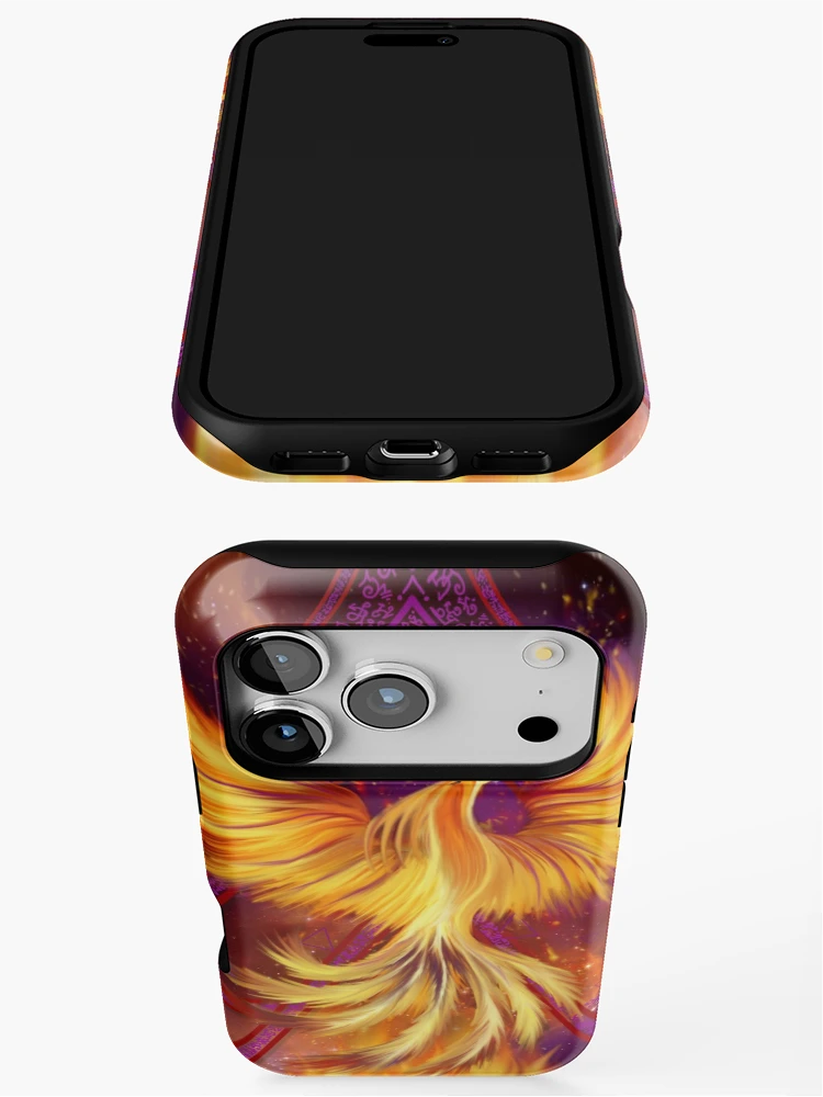 Thumbnail 3 of 4, iPhone Case, Phoenix Rising Lightcodes designed and sold by NaTeBlueyes.