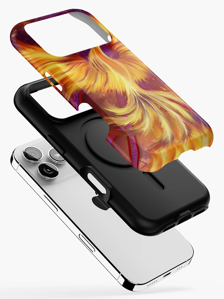 Thumbnail 2 of 4, iPhone Case, Phoenix Rising Lightcodes designed and sold by NaTeBlueyes.