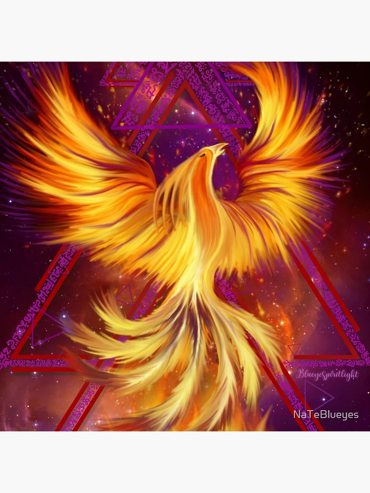 Thumbnail 5 of 5, Coasters (Set of 4), Phoenix Rising Lightcodes designed and sold by NaTeBlueyes.
