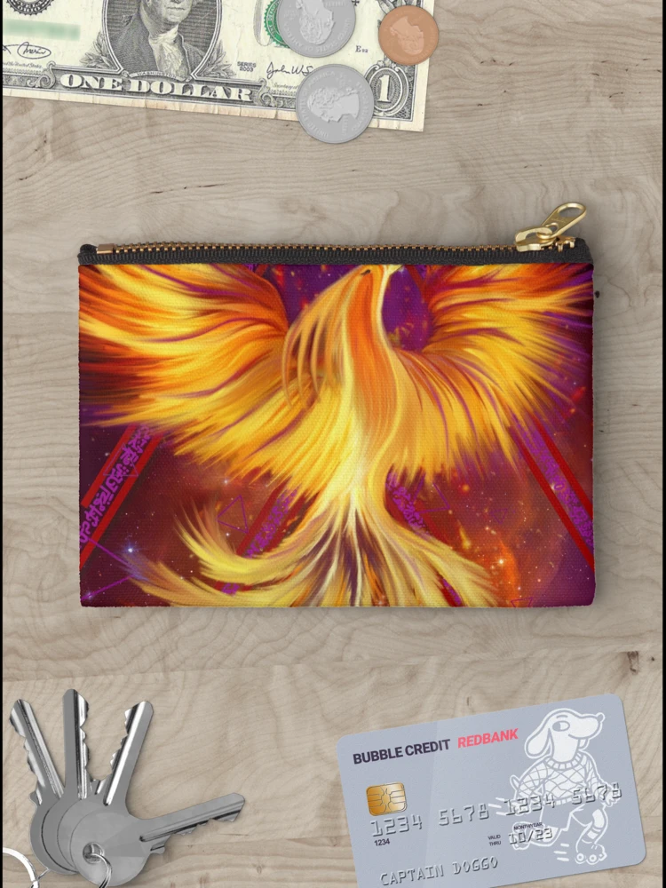 Thumbnail 3 of 4, Zipper Pouch, Phoenix Rising Lightcodes designed and sold by NaTeBlueyes.
