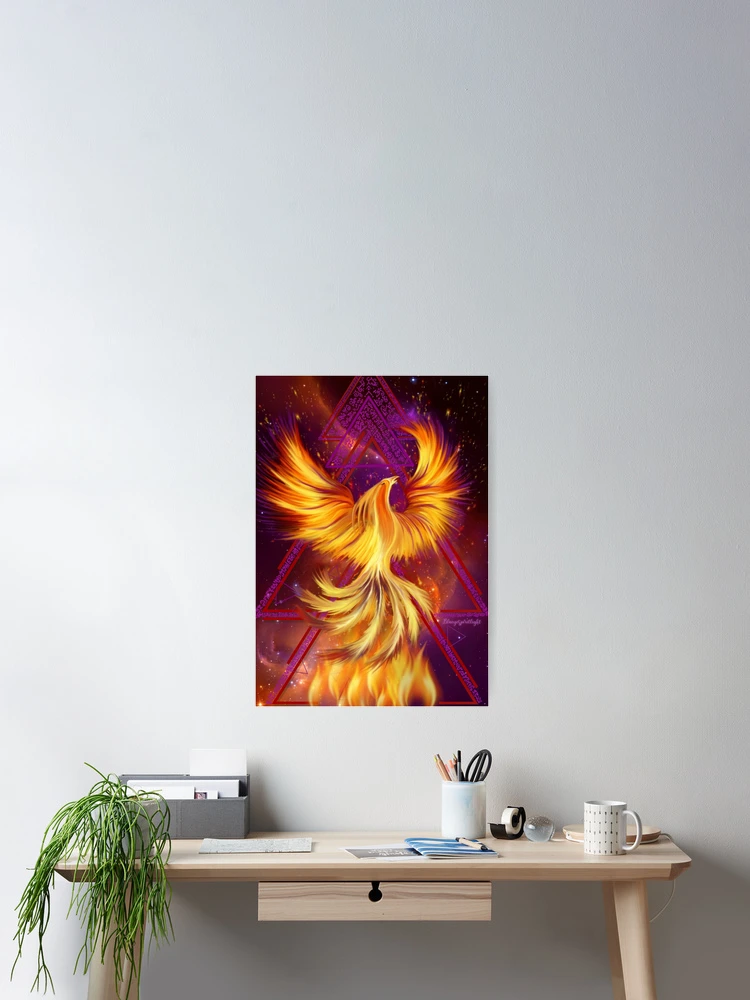 Thumbnail 2 of 3, Poster, Phoenix Rising Lightcodes designed and sold by NaTeBlueyes.