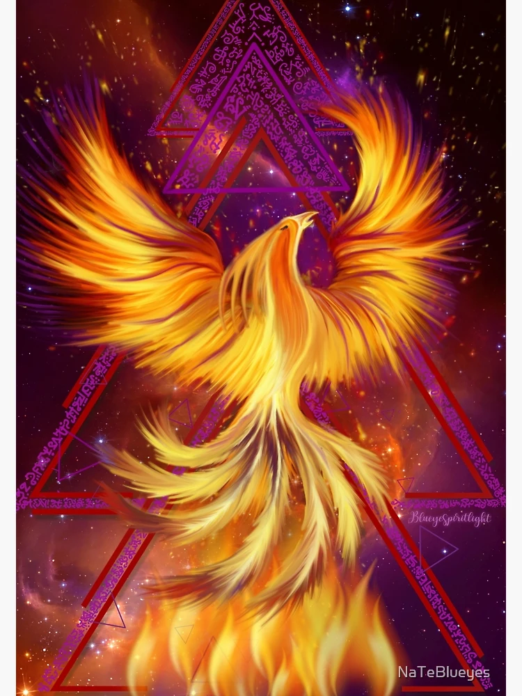 Thumbnail 3 of 3, Poster, Phoenix Rising Lightcodes designed and sold by NaTeBlueyes.