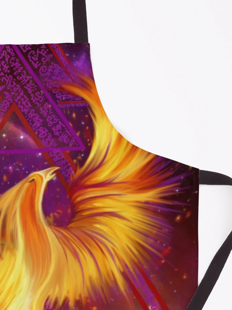 Thumbnail 3 of 6, Apron, Phoenix Rising Lightcodes designed and sold by NaTeBlueyes.