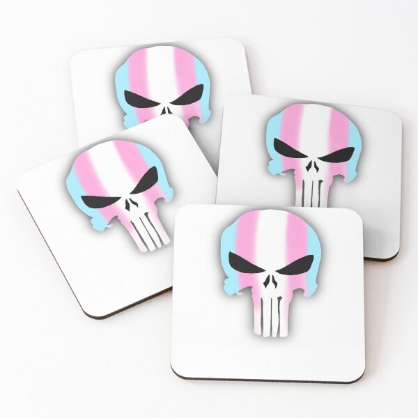Item preview, Trans Pride Skull designed and sold by JamieWetzel.