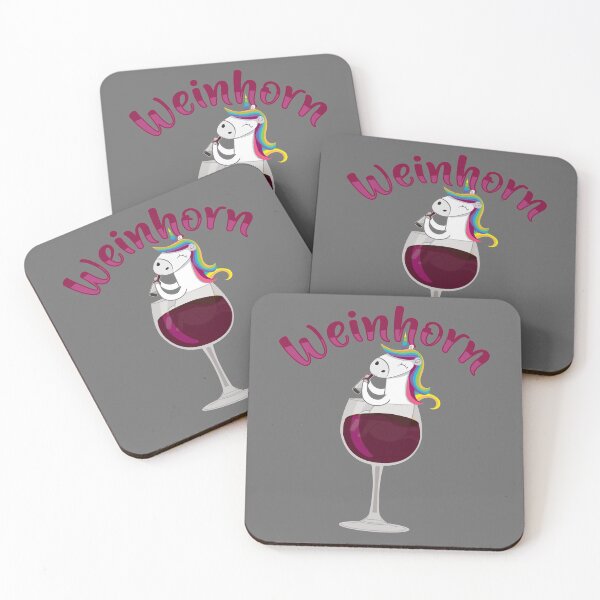 Item preview, Unicorn drinks wine Weinhorn wine lover wine festival design designed and sold by brunsch-print.