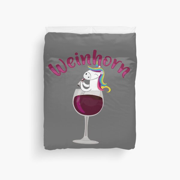 Item preview, Unicorn drinks wine Weinhorn wine lover wine festival design designed and sold by brunsch-print.