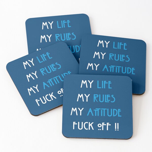 Item preview, My life, my rules, my attitude. designed and sold by Photorebelle.