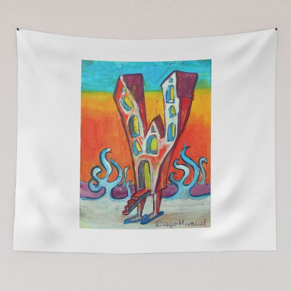 Item preview, house with two towers designed and sold by Diego Manuel Rodriguez.