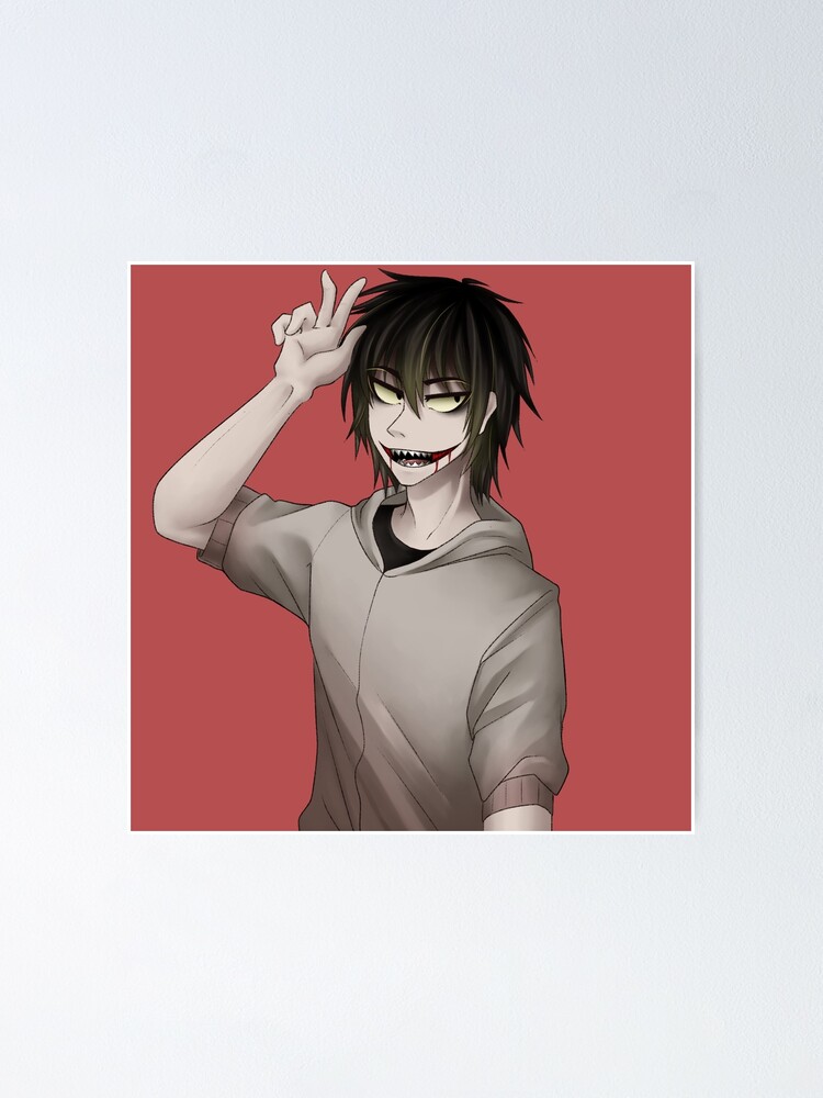 Jeff The Killer Creepypasta Poster Print