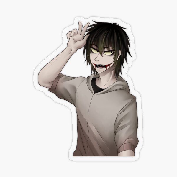 Jeff the Killer Fanart Sticker for Sale by OrianaOwO