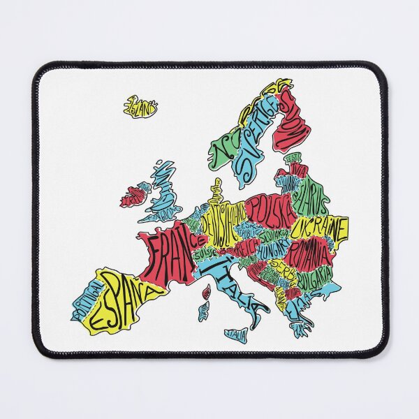 Item preview, colorful Europe map designed and sold by BEMMZ.