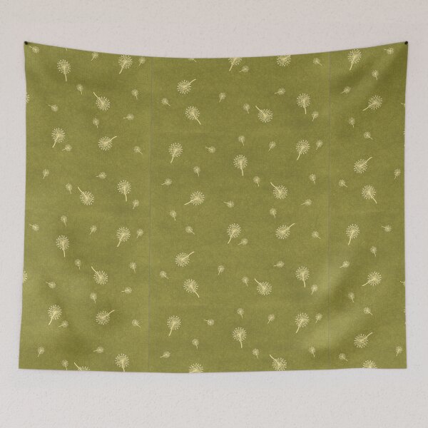 Item preview, Dandelion print with green background designed and sold by Martapp.