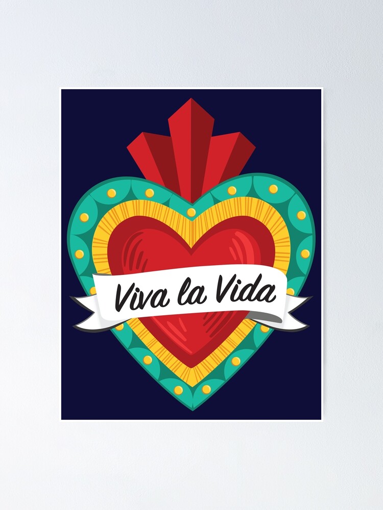 Coeur Sacré Avec Fleur Rouge - Artisanat Mexicain Typique - Casa Frida