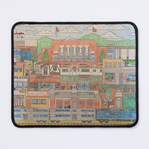Item preview, Downtown Arlington Heights, Illinois from the 70s and 80s designed and sold by hegedusart.