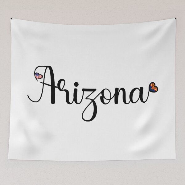 Item preview, I Love Arizona - Arizona With Heart Shaped Flags designed and sold by molamode.