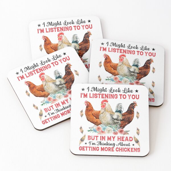 Item preview, Funny I Might Look Like I'm Listening To You But In My Head I’m Thinking About Getting More Chickens Farmer designed and sold by Best Designer.