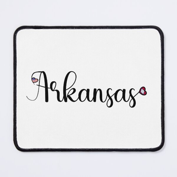 Item preview, I Love Arkansas - Arkansas Script With Heart Shaped Flags designed and sold by molamode.