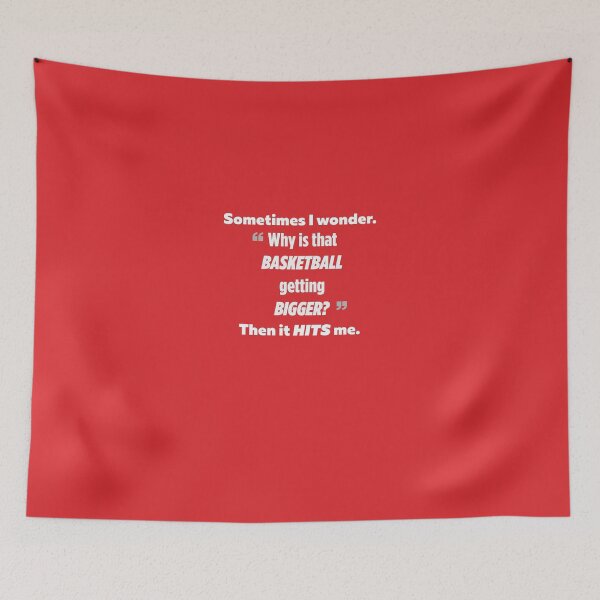 Item preview, I Wonder Why The Basketball Is Getting Bigger Then It Hits Me designed and sold by AlwaysAwesome.