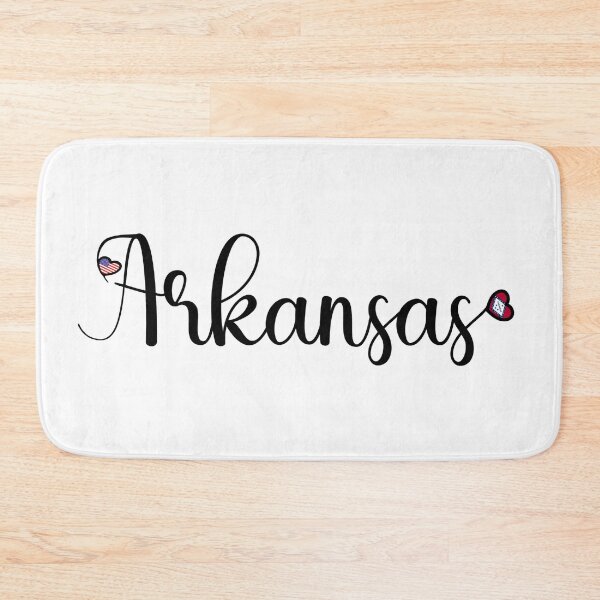 Item preview, I Love Arkansas - Arkansas Script With Heart Shaped Flags designed and sold by molamode.