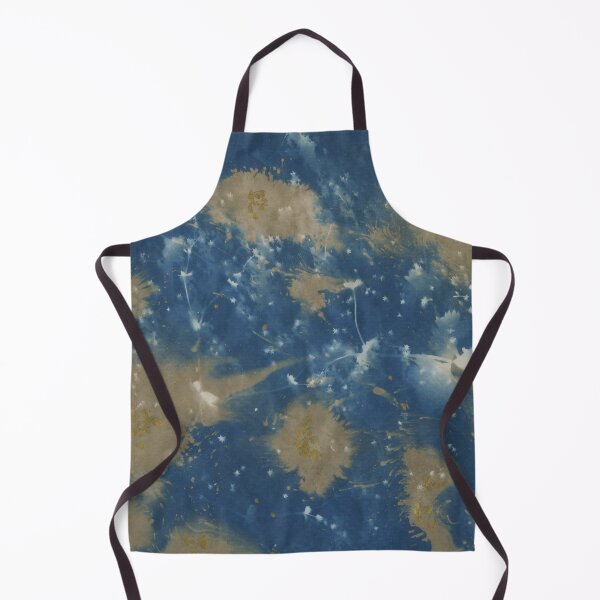 Item preview, Lady's Mantle One: cyanotype with tannin and gold ink designed and sold by LymphomaLass.