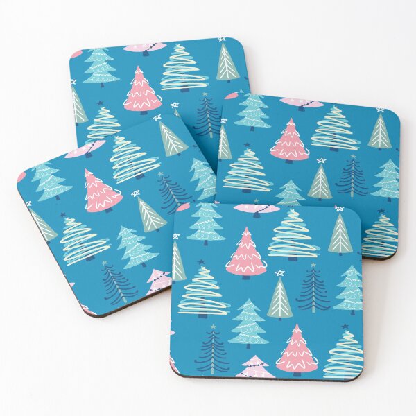 Item preview, Blue Christmas Trees designed and sold by oppositedge.