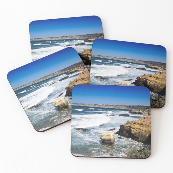 Item preview, Scenic view of shore, La Jolla, California designed and sold by OrcaNature.