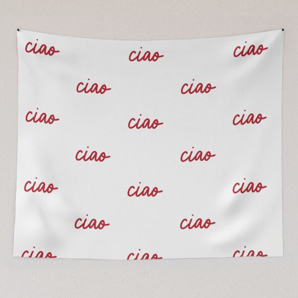 Item preview, Ciao (Red Script) designed and sold by Smitten Italy.