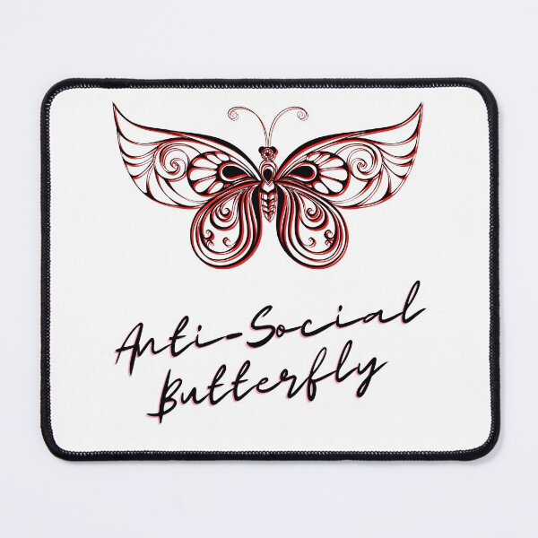 Item preview, Anti-Social Butterfly designed and sold by CackalackyCture.