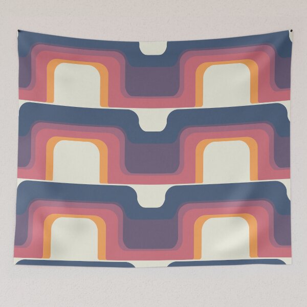 Item preview, Mid-Century Modern Sunset Wave designed and sold by MonstersMashU.