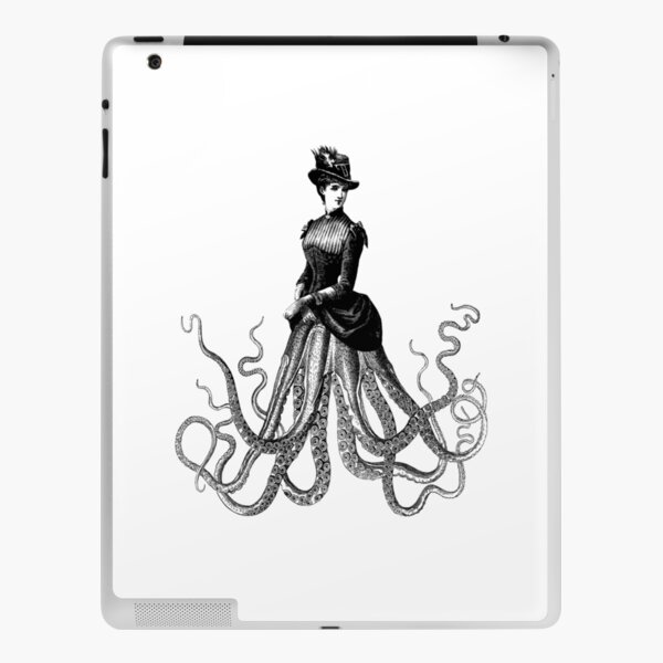 Victorian Gothic Octopus Woman | Victorian Octopus Lady | Hybrid Creatures | iPad Skin