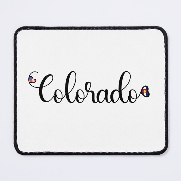 Item preview, I Love Colorado - Colorado Script With Heart Shaped Flags designed and sold by molamode.