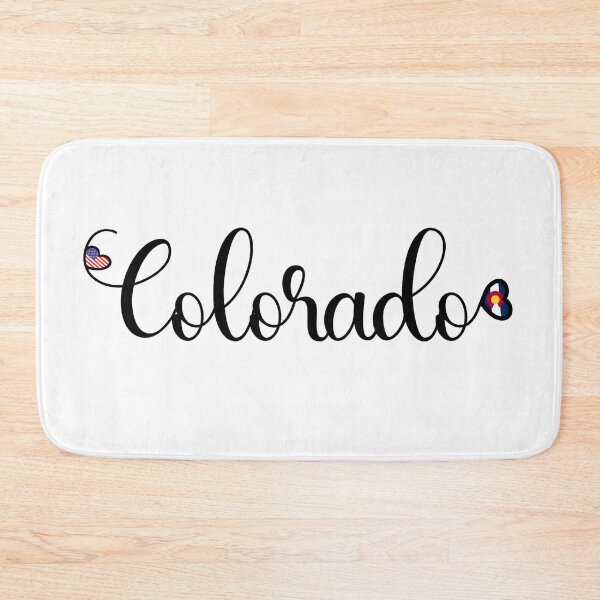 Item preview, I Love Colorado - Colorado Script With Heart Shaped Flags designed and sold by molamode.