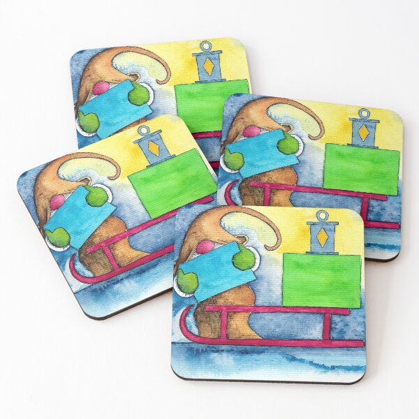 Item preview, Christmas Gnome Loading Gifts Onto Sledge designed and sold by JulieSpriddle.