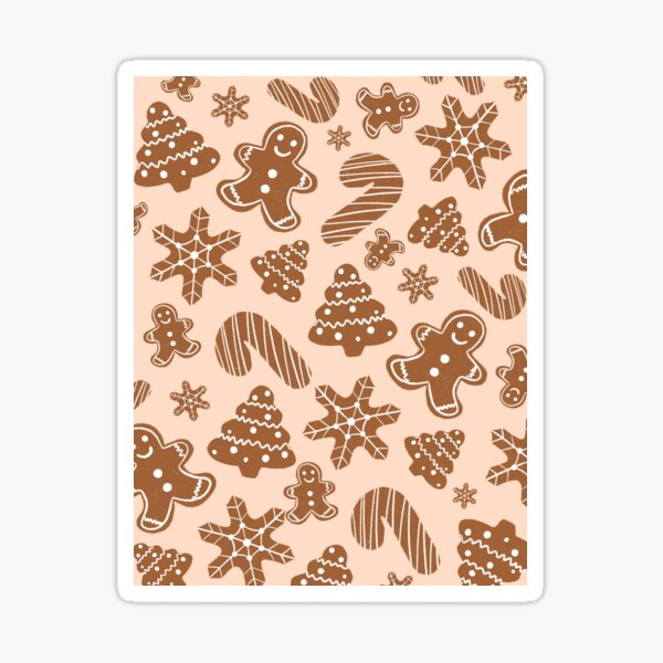 Item preview, Gingerbread Christmas Cookies Pattern designed and sold by makesbymiss.