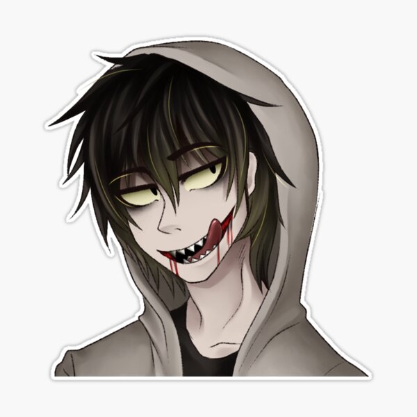 Jeff the Killer Fanart Sticker for Sale by OrianaOwO