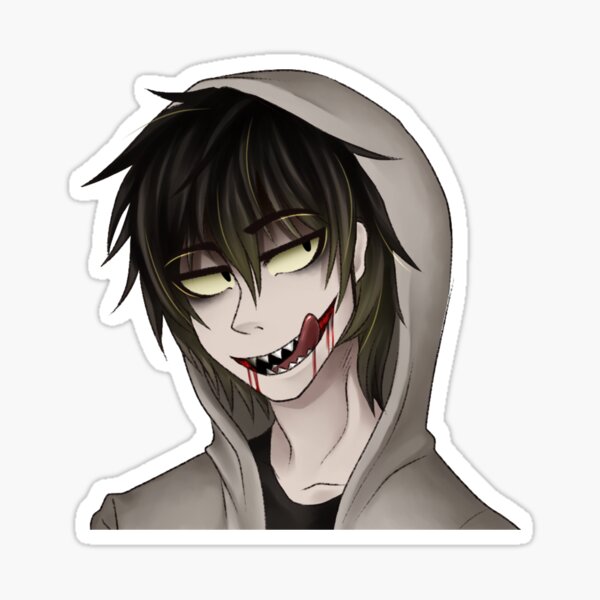 Creepypasta Jeff the Killer Sticker for Sale by HeyitsSmile