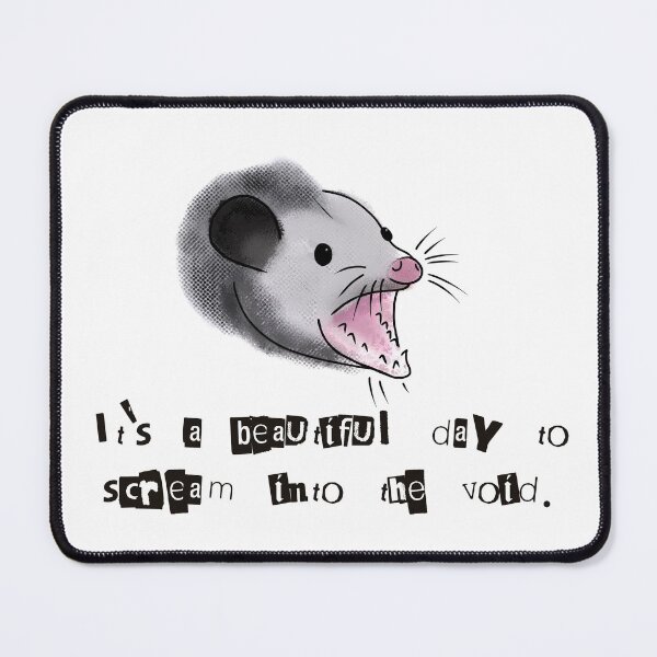 Item preview, Scream into the Void Possum designed and sold by O1RSH.