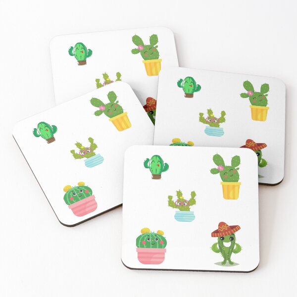 Aperçu de l'œuvre   Lot de 5 cactus drôles Don't Be A Prick créée et vendue par Stylish-choice.