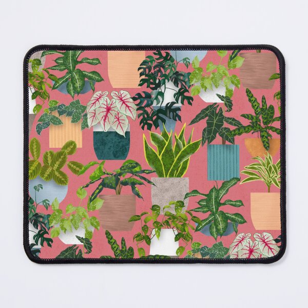 Item preview, Pink Tropical House Plants designed and sold by WickedRefined - Nicole Demereckis.