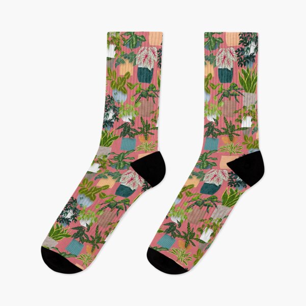 Item preview, Pink Tropical House Plants designed and sold by WickedRefined - Nicole Demereckis.