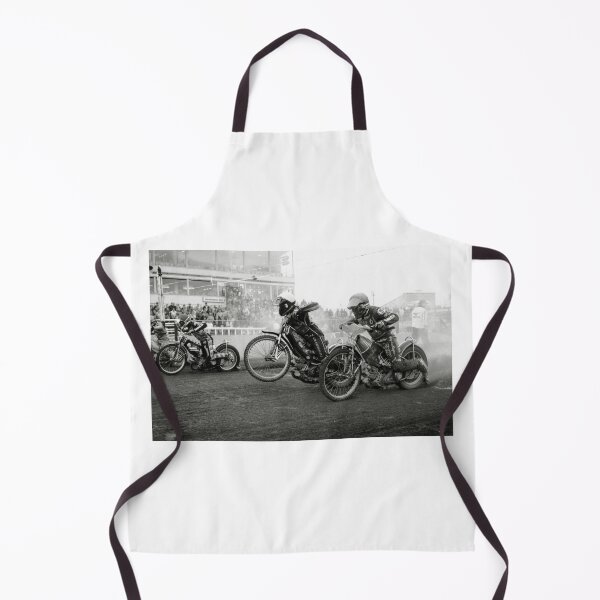 Item preview, Speedway bikes accelerating away at a race meet designed and sold by Richard Flint.