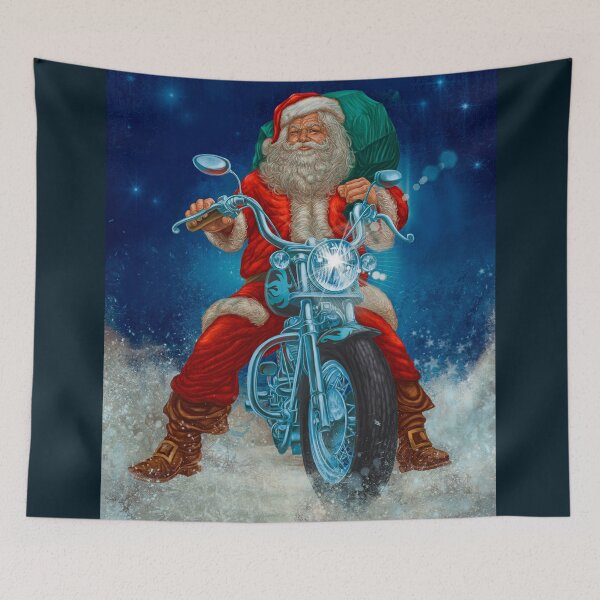 Item preview, Santa Claus on a motorbike designed and sold by el-padre.