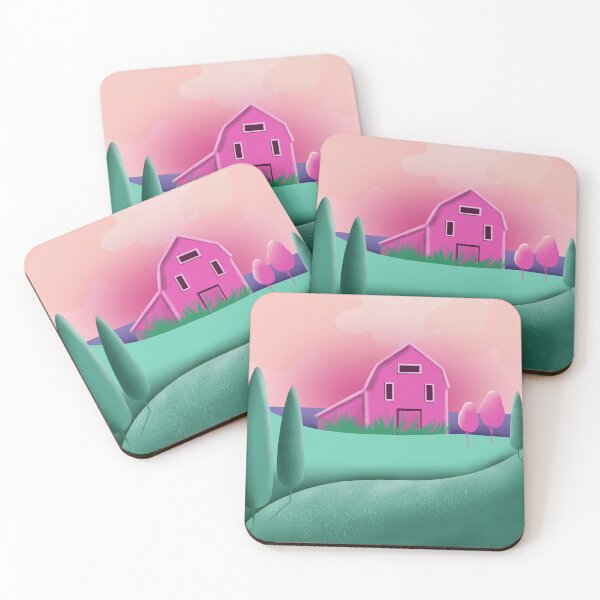 Item preview, A pink house on the sea designed and sold by Mashusha-art.